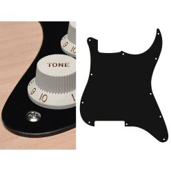   ST-100-BM Boston  pickguard, Stallion, no holes (only screw holes), 1 ply, black mat