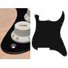 ST-100-BM Boston  pickguard, Stallion, no holes (only screw holes), 1 ply, black mat