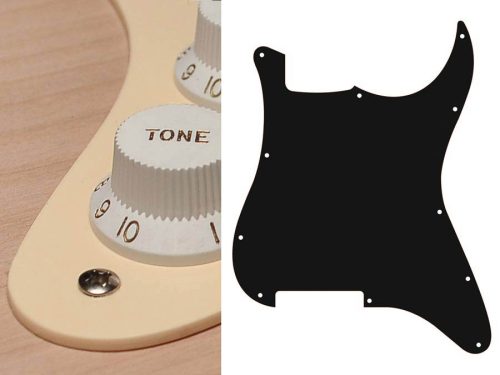 ST-100-C Boston  pickguard, Stallion, no holes (only screw holes), 1 ply, cream