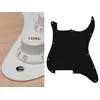 ST-100-W Boston  pickguard, Stallion, no holes (only screw holes), 1 ply, white