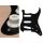 ST-113-B Boston  pickguard, Stallion, standard, SSS, 3 pot holes, 3-5 switch, 1 ply, black