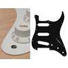 ST-113-W Boston  pickguard, Stallion, standard, SSS, 3 pot holes, 3-5 switch, 1 ply, white