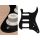 ST-122-B Boston  pickguard, Stallion, SSH, 2 pot holes, 3-5 switch, 1 ply, black