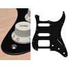 ST-123-BM Boston  pickguard, Stallion, SSH, 3 pot holes, 3-5 switch, 1 ply, black mat