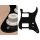 ST-131-B Boston  pickguard, Stallion, HH, 2 pot holes, toggle switch, 1 ply, black