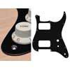 ST-131-BM Boston  pickguard, Stallion, HH, 2 pot holes, toggle switch, 1 ply, black mat