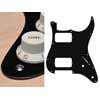 ST-132-BM Boston  pickguard, Stallion, HH, 2 pot holes, 3-5 switch, 1 ply, black mat