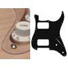 ST-132-TR Boston  pickguard, Stallion, HH, 2 pot holes, 3-5 switch, 1 ply, transparent