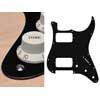 ST-133-BM Boston  pickguard, Stallion, HH, 3 pot holes, 3-5 switch, 1 ply, black mat