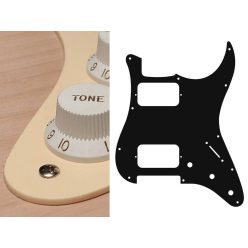   ST-133-C Boston  pickguard, Stallion, HH, 3 pot holes, 3-5 switch, 1 ply, cream