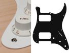 ST-133-W Boston  pickguard, Stallion, HH, 3 pot holes, 3-5 switch, 1 ply, white