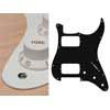 ST-133-W Boston  pickguard, Stallion, HH, 3 pot holes, 3-5 switch, 1 ply, white