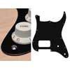 ST-144-BM Boston  pickguard, Stallion, H, 2 pot holes, 1 ply, black mat