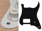 ST-144-W Boston  pickguard, Stallion, H, 2 pot holes, 1 ply, white