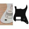 ST-144-W Boston  pickguard, Stallion, H, 2 pot holes, 1 ply, white