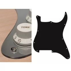   ST-200-MC Boston  pickguard, Stallion, no holes (only screw holes), 2 ply, mirror chrome