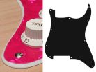 ST-200-PP Boston  pickguard, Stallion, no holes (only screw holes), 2 ply, pearl pink