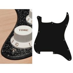   ST-200-SBK Boston  pickguard, Stallion, no holes (only screw holes), 2 ply, sparkling black