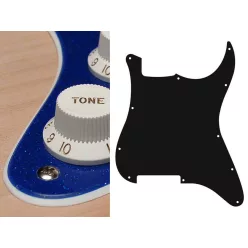   ST-200-SBU Boston  pickguard, Stallion, no holes (only screw holes), 2 ply, sparkling blue