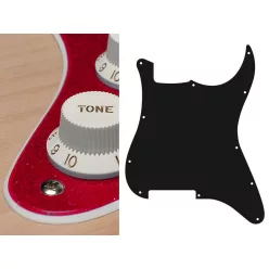   ST-200-SRD Boston  pickguard, Stallion, no holes (only screw holes), 2 ply, sparkling red