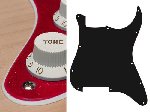 ST-200-SRD Boston  pickguard, Stallion, no holes (only screw holes), 2 ply, sparkling red