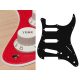 ST-213-SRD Boston  pickguard, Stallion, standard, SSS, 3 pot holes, 3-5 switch, 2 ply, sparkling red