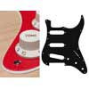 ST-213-SRD Boston  pickguard, Stallion, standard, SSS, 3 pot holes, 3-5 switch, 2 ply, sparkling red