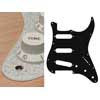 ST-213-SSV Boston  pickguard, Stallion, standard, SSS, 3 pot holes, 3-5 switch, 2 ply, sparkling silver