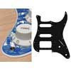 ST-222-POB Boston  pickguard, Stallion, SSH, 2 pot holes, 3-5 switch, 2 ply, pearl ocean blue