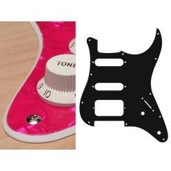   ST-222-PP Boston  pickguard, Stallion, SSH, 2 pot holes, 3-5 switch, 2 ply, pearl pink
