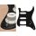 ST-222-SBK Boston  pickguard, Stallion, SSH, 2 pot holes, 3-5 switch, 2 ply, sparkling black