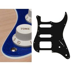   ST-222-SBU Boston  pickguard, Stallion, SSH, 2 pot holes, 3-5 switch, 2 ply, sparkling blue