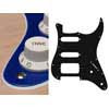 ST-222-SBU Boston  pickguard, Stallion, SSH, 2 pot holes, 3-5 switch, 2 ply, sparkling blue