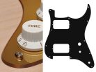 ST-231-MG Boston  pickguard, Stallion, HH, 2 pot holes, toggle switch, 2 ply, mirror gold