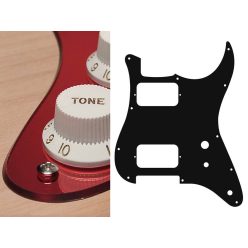   ST-231-MR Boston  pickguard, Stallion, HH, 2 pot holes, toggle switch, 2 ply, mirror red