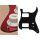 ST-231-MR Boston  pickguard, Stallion, HH, 2 pot holes, toggle switch, 2 ply, mirror red