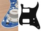 ST-231-POB Boston  pickguard, Stallion, HH, 2 pot holes, toggle switch, 2 ply, pearl ocean blue