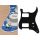 ST-231-POB Boston  pickguard, Stallion, HH, 2 pot holes, toggle switch, 2 ply, pearl ocean blue