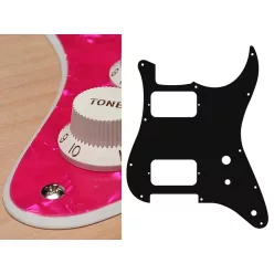   ST-231-PP Boston  pickguard, Stallion, HH, 2 pot holes, toggle switch, 2 ply, pearl pink