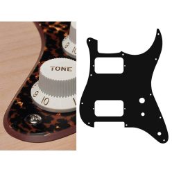  ST-231-RBP Boston  pickguard, Stallion, HH, 2 pot holes, toggle switch, 2 ply, tiger brown pearl