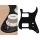 ST-231-SBK Boston  pickguard, Stallion,HH, 2 pot holes, toggle switch, 2 ply, sparkling black