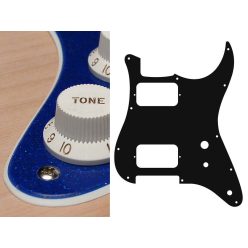   ST-231-SBU Boston  pickguard, Stallion, HH, 2 pot holes, toggle switch, 2 ply, sparkling blue