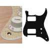 ST-231-SGD Boston  pickguard, Stallion, HH, 2 pot holes, toggle switch, 2 ply, sparkling gold