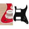 ST-232-SRD Boston  pickguard, Stallion, HH, 2 pot holes, 3-5 switch, 2 ply, sparkling red