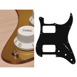   ST-233-MG Boston  pickguard, Stallion, HH, 3 pot holes, 3-5 switch, 2 ply, mirror gold