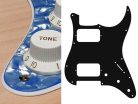 ST-233-POB Boston  pickguard, Stallion, HH, 3 pot holes, 3-5 switch, 2 ply, pearl ocean blue