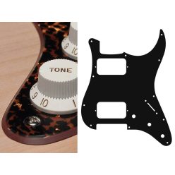   ST-233-RBP Boston  pickguard, Stallion, HH, 3 pot holes, 3-5 switch, 2 ply, tiger brown pearl