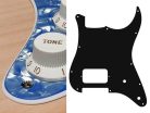 ST-244-POB Boston  pickguard, Stallion, H, 2 pot holes, 2 ply, pearl ocean blue