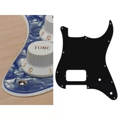  ST-244-PPU Boston  pickguard, Stallion, H, 2 pot holes, 2 ply, pearl purple