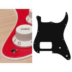   ST-244-SRD Boston  pickguard, Stallion, H, 2 pot holes, 2 ply, sparkling red